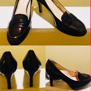 Anne Klein Chocolate Distress Look Pumps Size 9